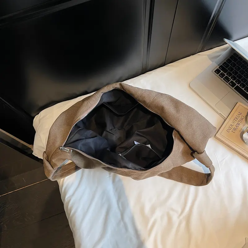 LEFTSIDE High-capacity Soft Cloth Shoulder Bags for Women 2025 Y2K New Luxury Fashion Trend Female Hobo Bag Lady Handbags