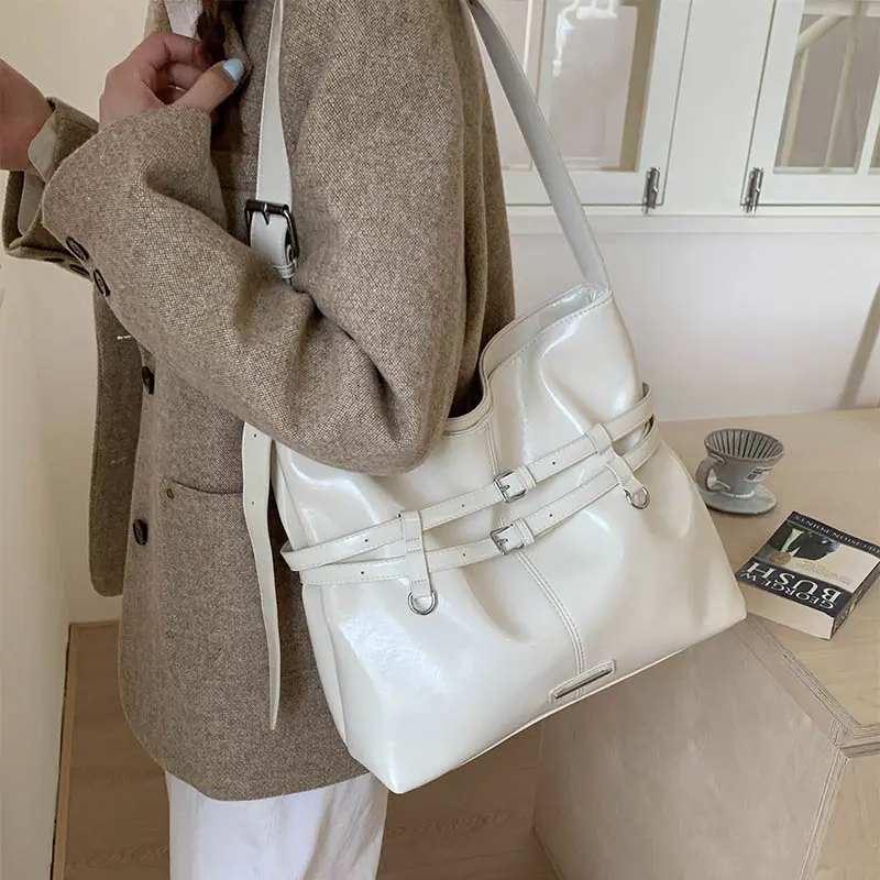 LEFTSIDE PU Leather Shoulder Bags for Women 2025 Luxury Designer Tote Bag Females Underarm Bag Fashion Handbags and Purses