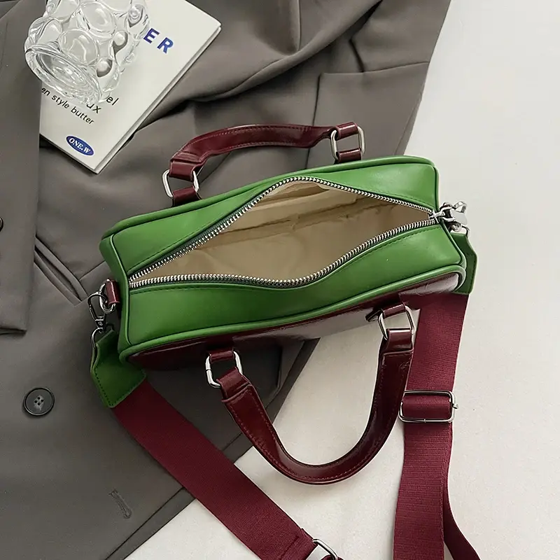 LEFTSIDE Design PU Leather Small Shoulder Bags For Women 2025 Y2K Korean Fashion Crossbody Bag Female Short Handle Handbags