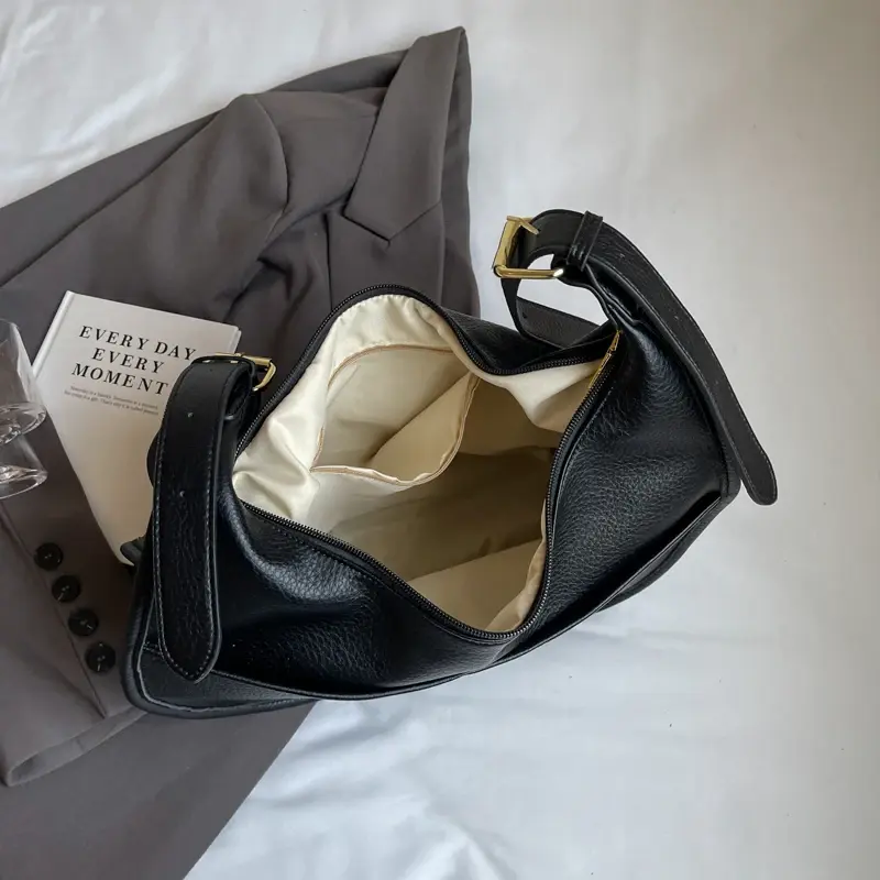 LEFTSIDE Retro Design PU Leather Shoulder Bags For Women 2024 Winter New Y2K Fashion Crossbody Bag Female Handbags And Purses