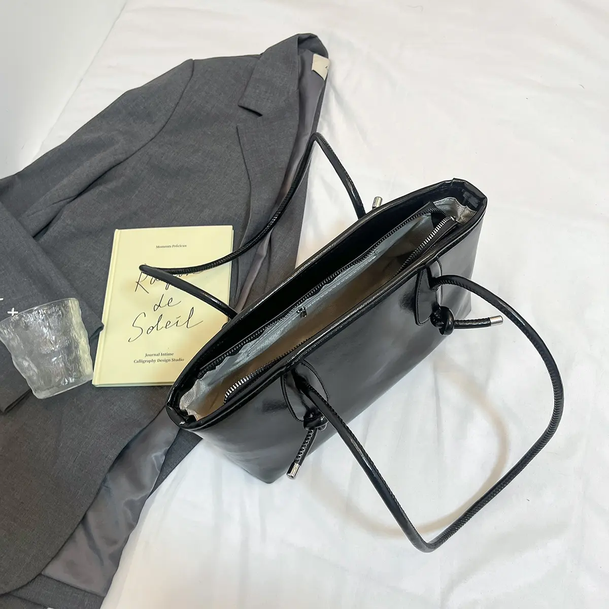 LEFTSIDE Small Shoulder Bag Women PU Leather High School Student Uniform Underarm Bag Females Simple 2025 Handbags Tote Bags