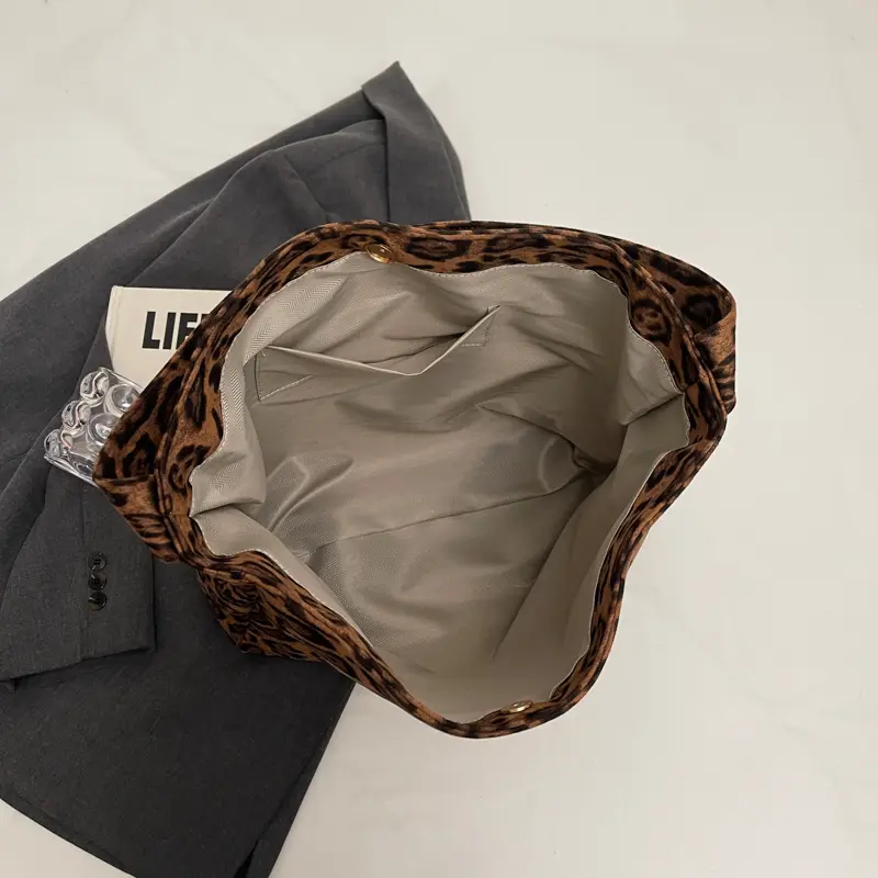 LEFTSIDE Women High Capacity Soft Cloth Shoulder Bag 2025 Winter New Fashion Retro Hobo Bag Luxury Brand Designer Handbags