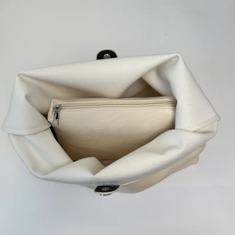 LEFTSIDE Design PU Leather Hobo Underarm Bags Lady Winter Retro Shoulder Bag for Women 2025 New Luxury Solid Color Handbags