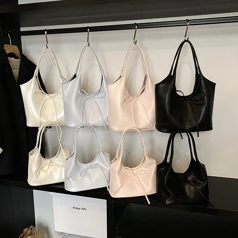LEFTSIDE PU Leather Big Square Tote Bags Lady Shoulder Bag for Women 2025 New Simple Underarm Bags Females Handbags and Purses