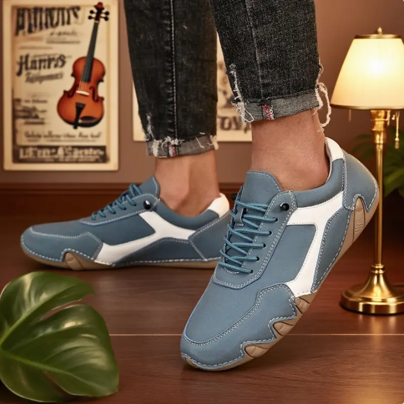 Handmade Men Boots Design Sneakers Non Slip Work Mens Shoe Outdoor Short Boots Loafers Lace Up Zapatillas Hombre 2025 Hot Sale