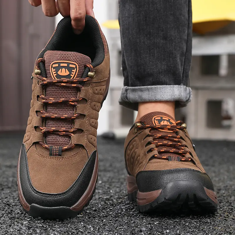 Hiking Shoe Outdoor Retro Waterproof Tactical Platform Men's Sneakers Spring Autumn New Anti Slip Mountaineering Camping Shoes