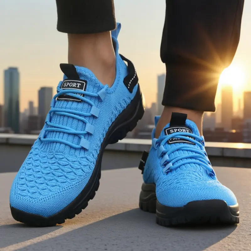 Popular Men's Running Shoes Breathable Mesh Lightweight Sports Sneakers Comfortable Casual Walking Shoes Zapatillas De Deporte
