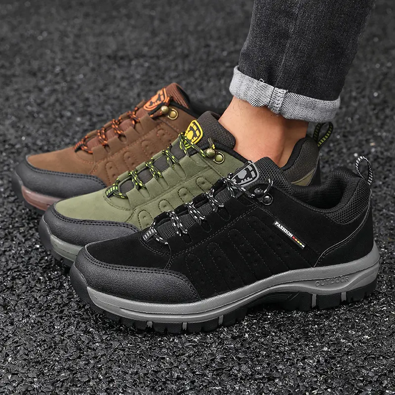 Hiking Shoe Outdoor Retro Waterproof Tactical Platform Men's Sneakers Spring Autumn New Anti Slip Mountaineering Camping Shoes