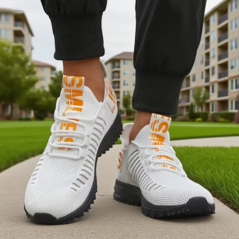 New Arrival Men's Breathable Mesh Running Shoes 2025 Lightweight Athletic Sneakers Stylish Casual Sports Footwear Sneakers Men