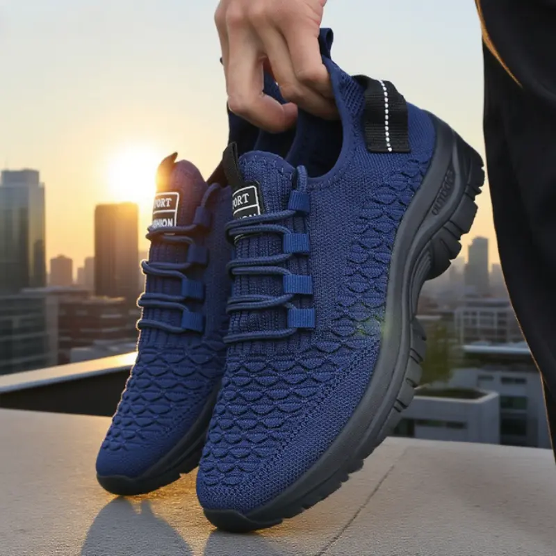 Popular Men's Running Shoes Breathable Mesh Lightweight Sports Sneakers Comfortable Casual Walking Shoes Zapatillas De Deporte
