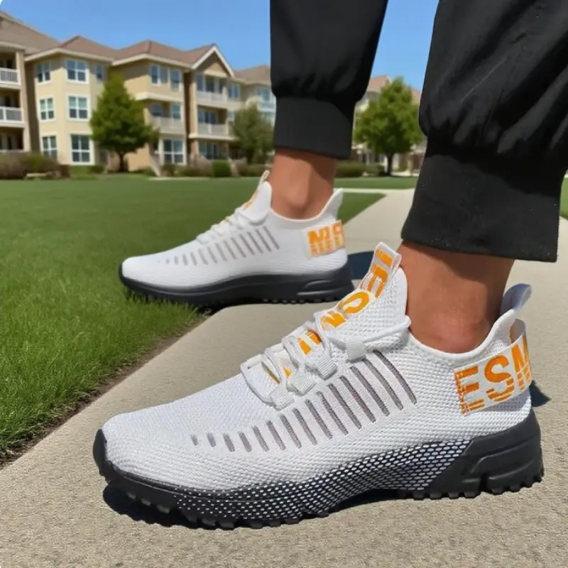 New Arrival Men's Breathable Mesh Running Shoes 2025 Lightweight Athletic Sneakers Stylish Casual Sports Footwear Sneakers Men