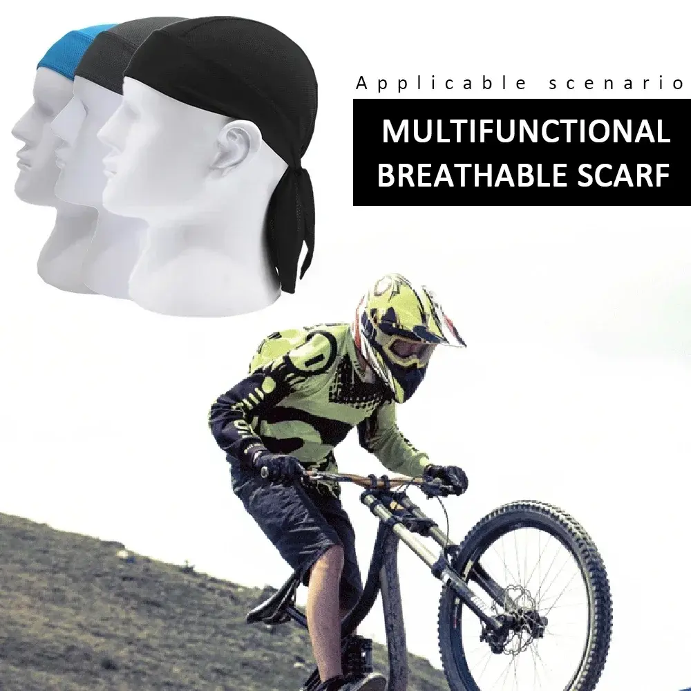 New Colorful Headband Bandana Handkerchief Head Man Pirate Hat Cycling Hood Sun Protection Sports Breathable Printed Headscarf