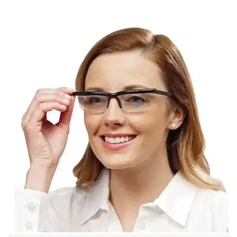 1pcs New Adjustable Strength Lens Eyewear Variable Focus Distance Vision Zoom Glasses Protective  Eyewear Read