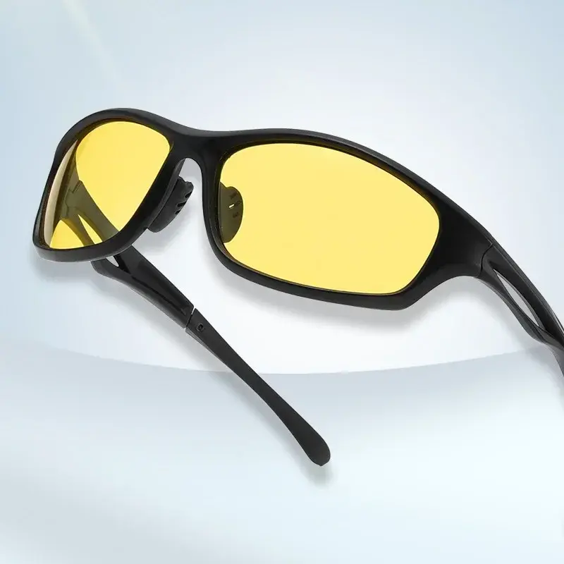 New Polarized Fishing Sunglasses Men's Driving Shades Male Sunglass Vintage Travel Eyeware Round Frame Sunglasses Cycling Mirror