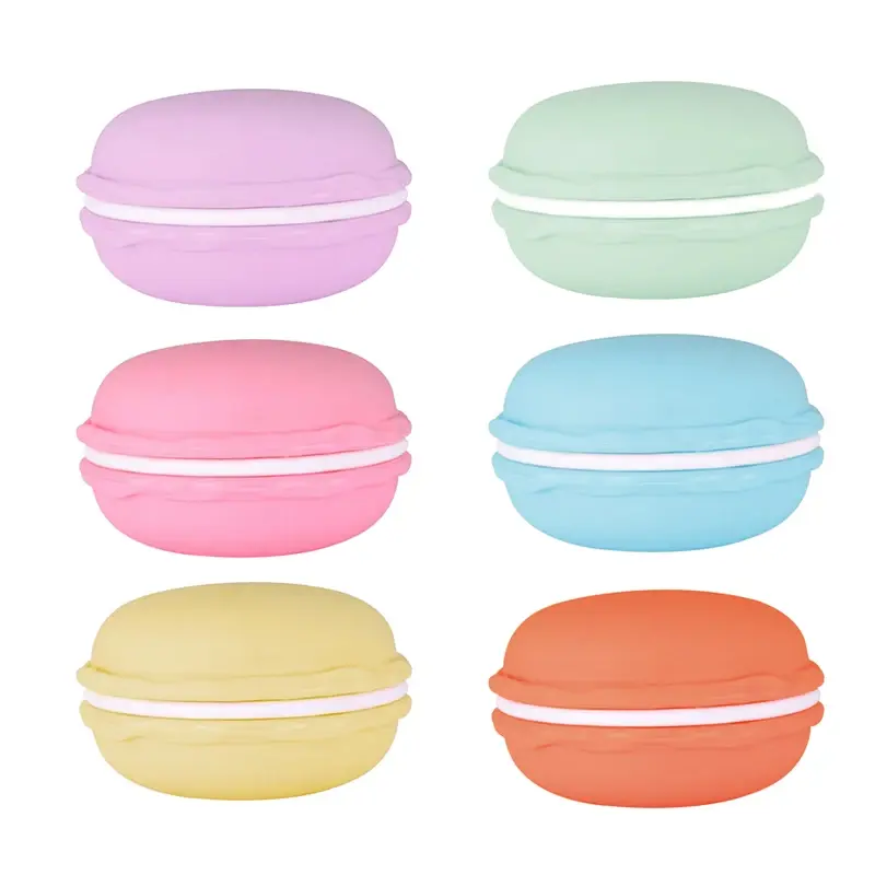 Fresh Macaron Mini Jewelry Storage Box Colorful Small Candy Color Cute Necklace Earrings Organizer Jewelry Accessories Case