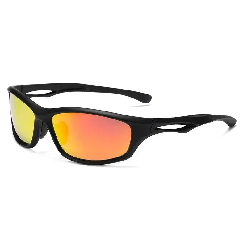 New Polarized Fishing Sunglasses Men's Driving Shades Male Sunglass Vintage Travel Eyeware Round Frame Sunglasses Cycling Mirror