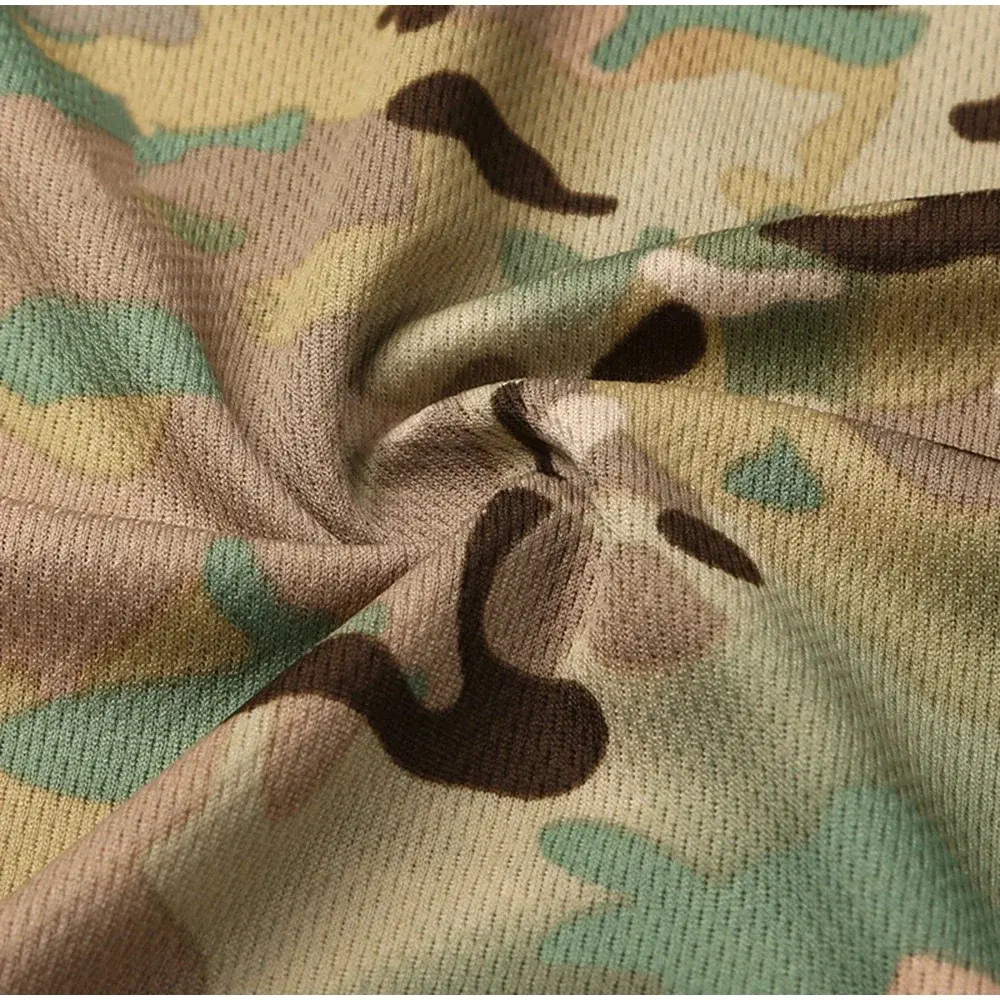 New Outdoor Sports Men T-Shirts 3D Camouflage Quick Dry O Neck Short Sleeve Tops Shirt Camo Hiking Hunting T Shirt