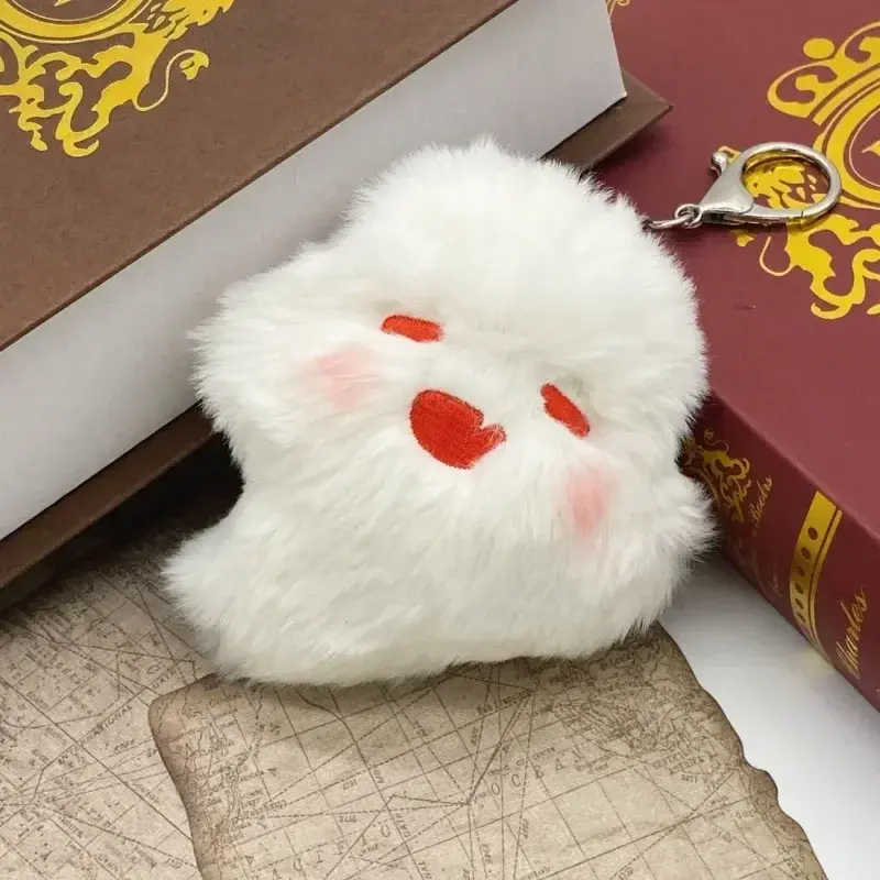 Halloween Ghost Doll Anime Fashion Key Chains Ghost Kawaii Plush Stuffed Cartoon Decoration Keychain Bag Pendant Friends Gift