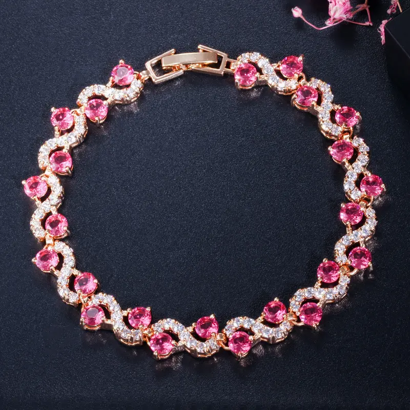 High Quality Fashion Exquisite Shining Metal Geometric Bracelet Women Fashion Luxury Trend Dinner Party Jewelry Girls Gift