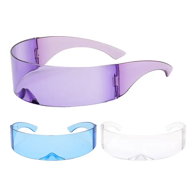 Futuristic Wrap Around Sunglasses Men Costume Glasses Mask Novelty Glasses Halloween Party Party Supplies Decoration