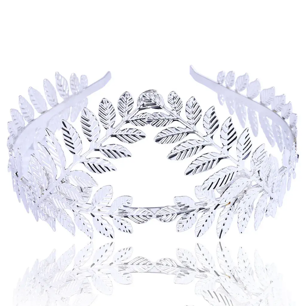 Fashion Greek Goddess Headband Gold Leaves Hair Flower Band Crown Gold Head Women Piece Bridal Leaf Headband Hair Accessories