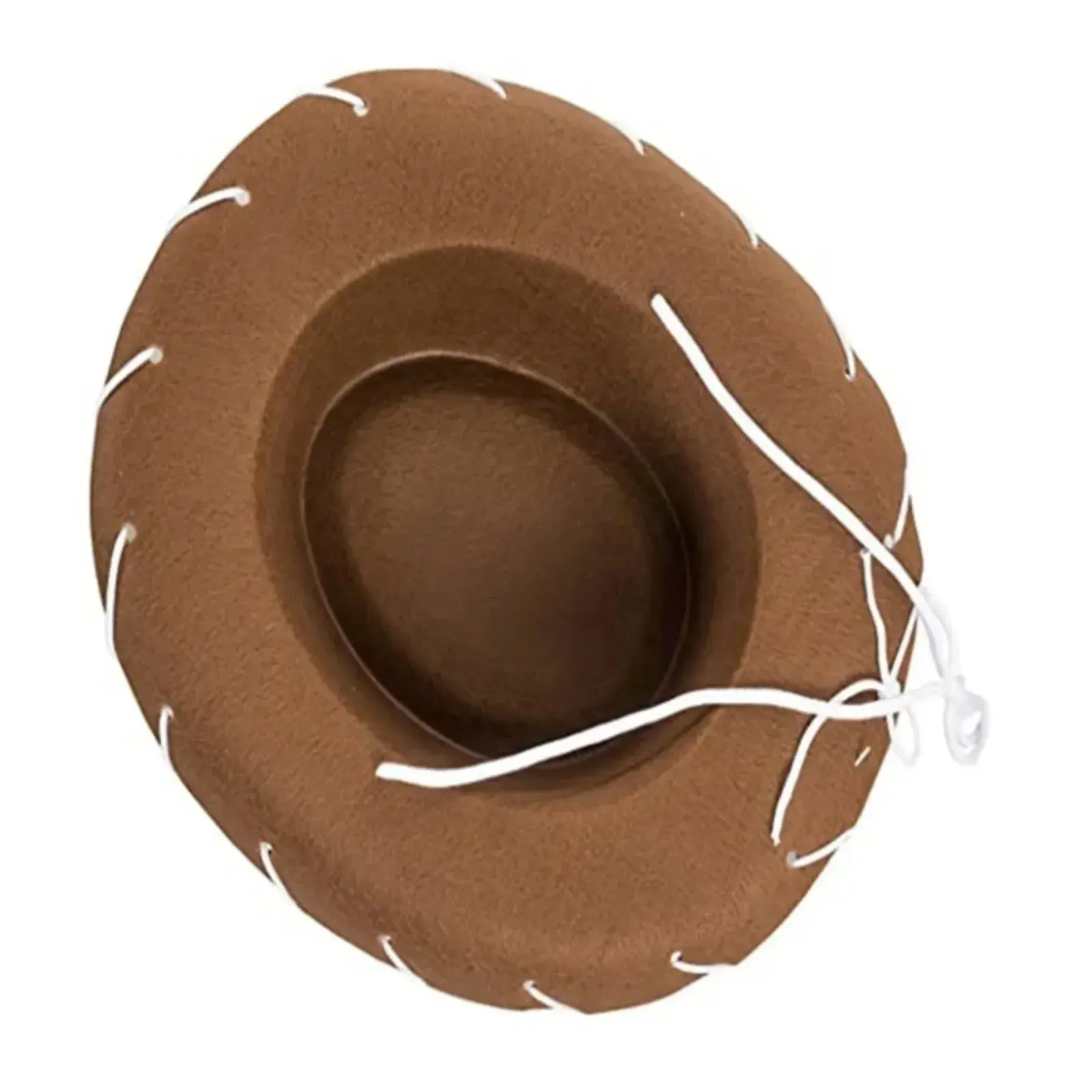 New Brown Red Felt Woody Cowboy Hat Adjustable Western Big Brimmed Cowboy Outdoor Sports Climbing Wilderness