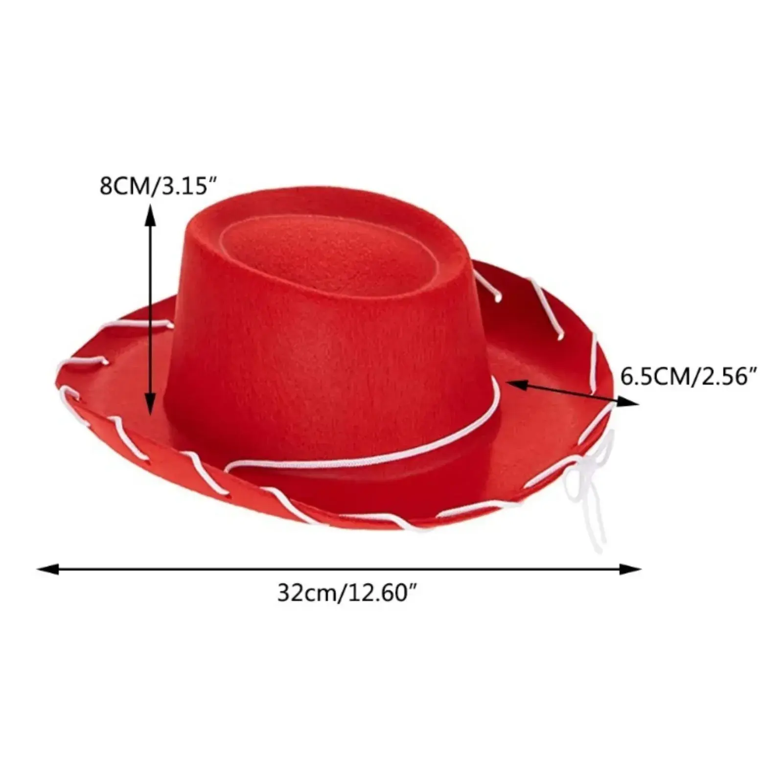 New Brown Red Felt Woody Cowboy Hat Adjustable Western Big Brimmed Cowboy Outdoor Sports Climbing Wilderness