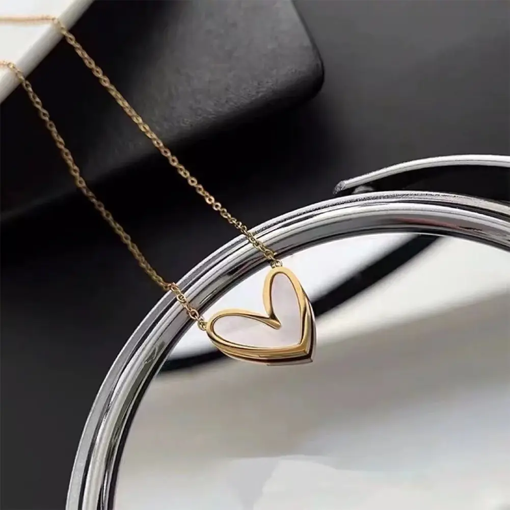 New Y2K Star Zircon Pendant Necklace for Women Luxury Sweet Cool Girl Punk Heart Clavicle Chain New Fashion Jewelry Party Gift