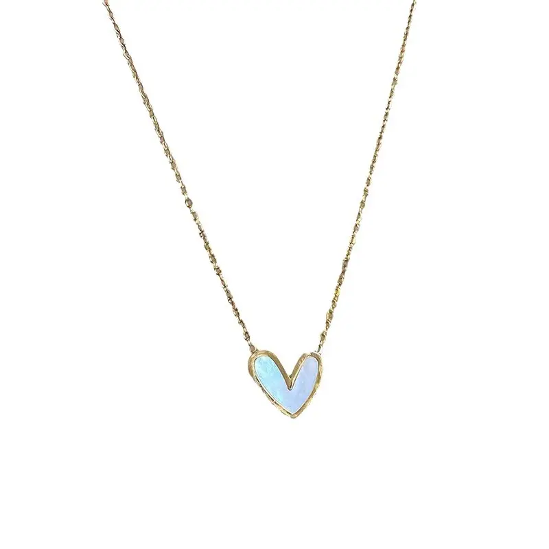 New Y2K Star Zircon Pendant Necklace for Women Luxury Sweet Cool Girl Punk Heart Clavicle Chain New Fashion Jewelry Party Gift