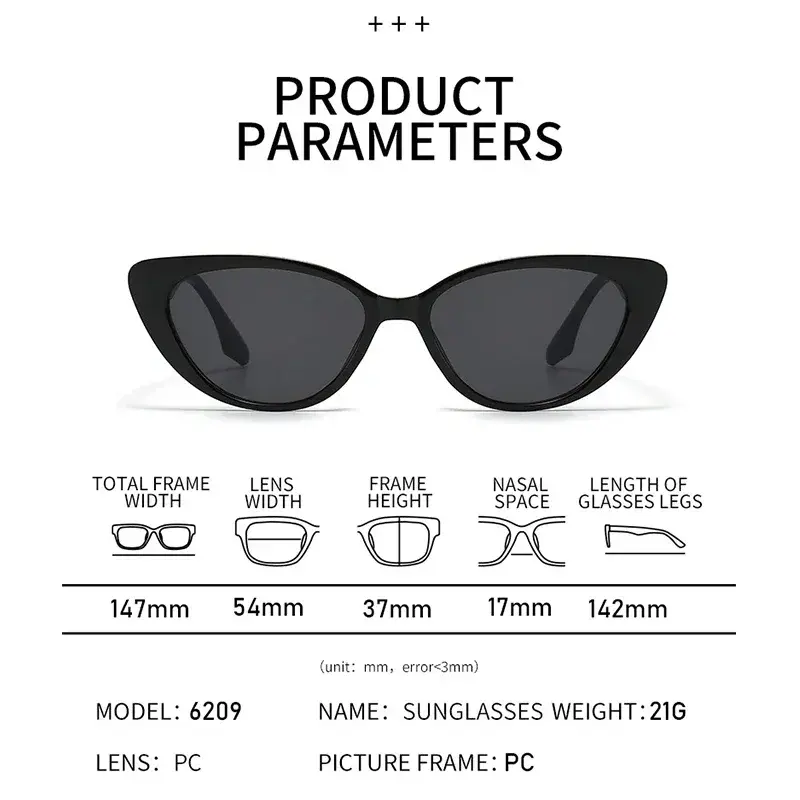 New Vintage Cat Eye Women Sunglasses Vintage Small Frame Sun Glasses for Men Luxury Brand Design Outdoor Eyewear UV400