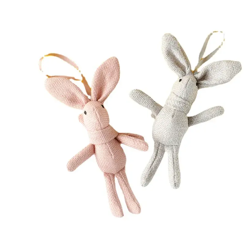 New Fashion Cute Wishing Rabbit Keychain for Children Portable Cartoon Unicorn Plush Toy Animal Stuffed Dress Rabbit Keychain