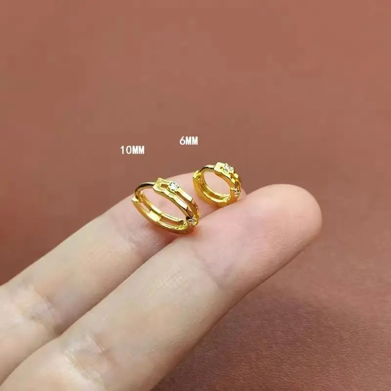 Ins Fashion Clips Earrings for Women Unisex Minimalist Cartilage Hoop Earings Set Ear Cuff Fake Piercing Clip on Ear Jewelry