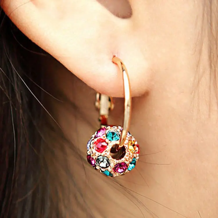 1 Pair Magnetic Slimming Earrings Lose Weight Body Relaxation Massage Slim Ear Studs Patch Health Jewelry Girls Women Best Gift