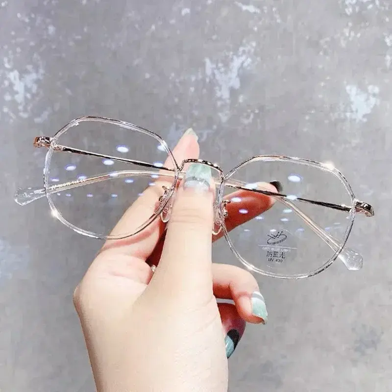 Myopia Glasse Women with Minus Degree Round Nearsighted Eyewear Finished Diopter Очки Для Зрения