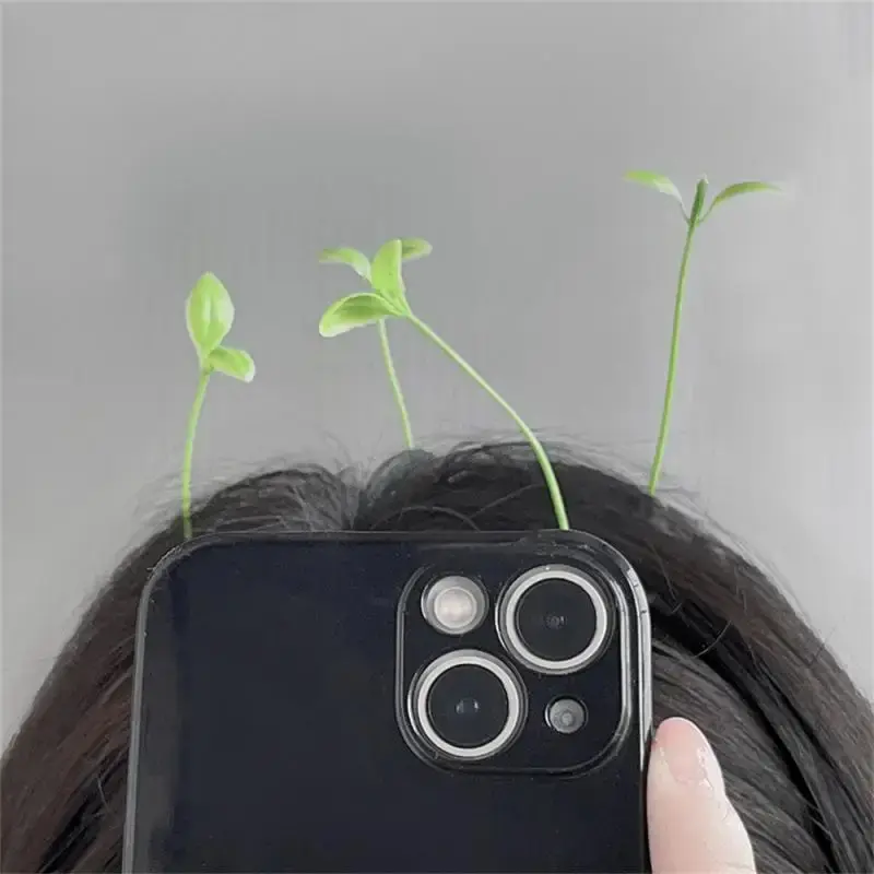 10/20/30pcs Funny Bean Sprouts  Heads Sprouting Grass Hair Clips Slow Sheep Sheeps Cute and Funny Little Bean Sprouts Hair Clips