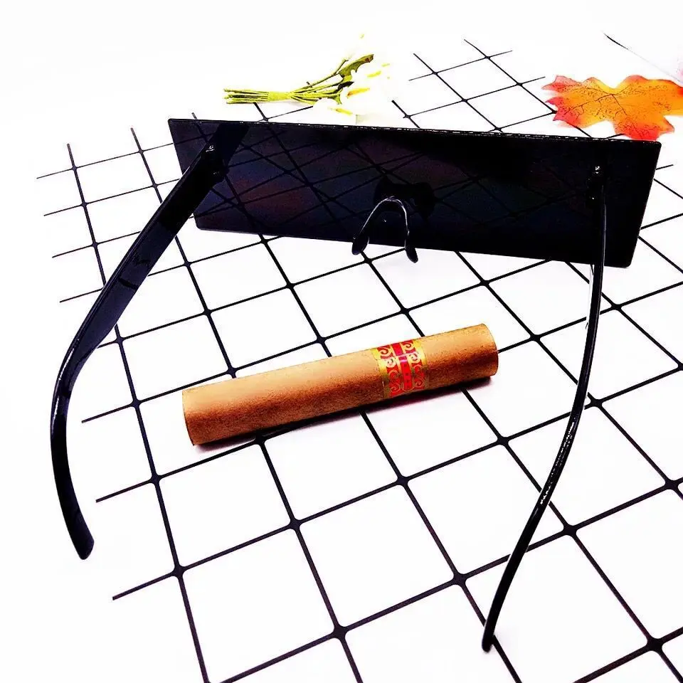 1Pc New Fancy Glasses Photobooth Props Censorship Black Eye Covered Bar Internet Sunglasses for Costume Xmas Party Cosplay