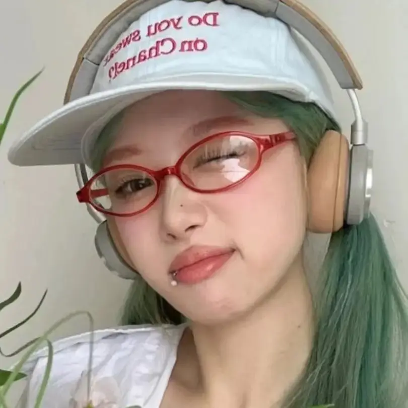 New Fashion Oval Women's Rimless Sunglasses Retro Rimless Eyeglasses Sexy Spice Girls Eyeglasses Frames Student Vegan Oval Shape