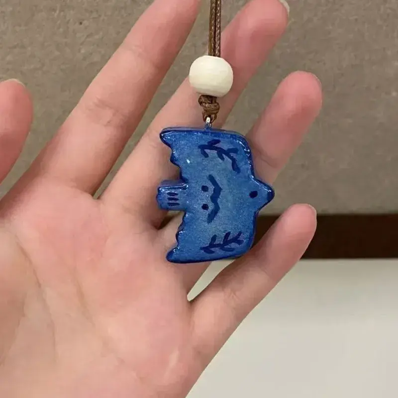 1pcs Fashion Retro Blue Bird Necklace Cute Handmade Couples Necklace Sweater Chain Bohemian Style Jewelry Women Metal Necklace