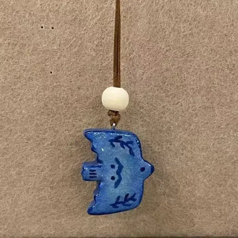 1pcs Fashion Retro Blue Bird Necklace Cute Handmade Couples Necklace Sweater Chain Bohemian Style Jewelry Women Metal Necklace