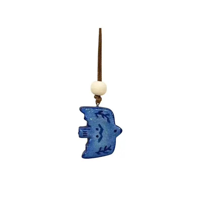 1pcs Fashion Retro Blue Bird Necklace Cute Handmade Couples Necklace Sweater Chain Bohemian Style Jewelry Women Metal Necklace