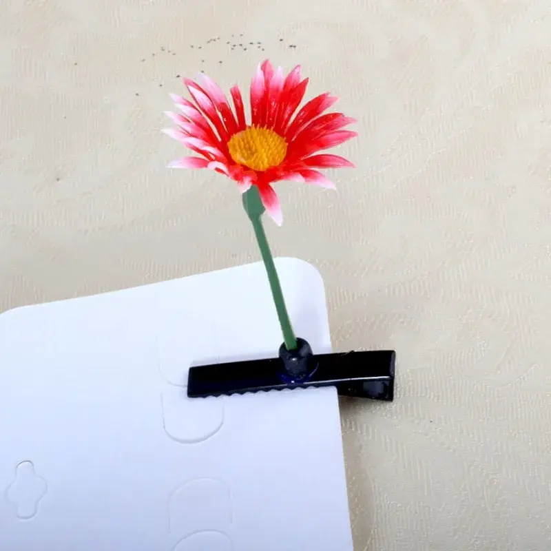 Fashion Mini Hair Clips Girls Simulation Bean Sprouts Fruits Festival Hairpin Barrettes Flower Sprout Bean Child Hair Clip