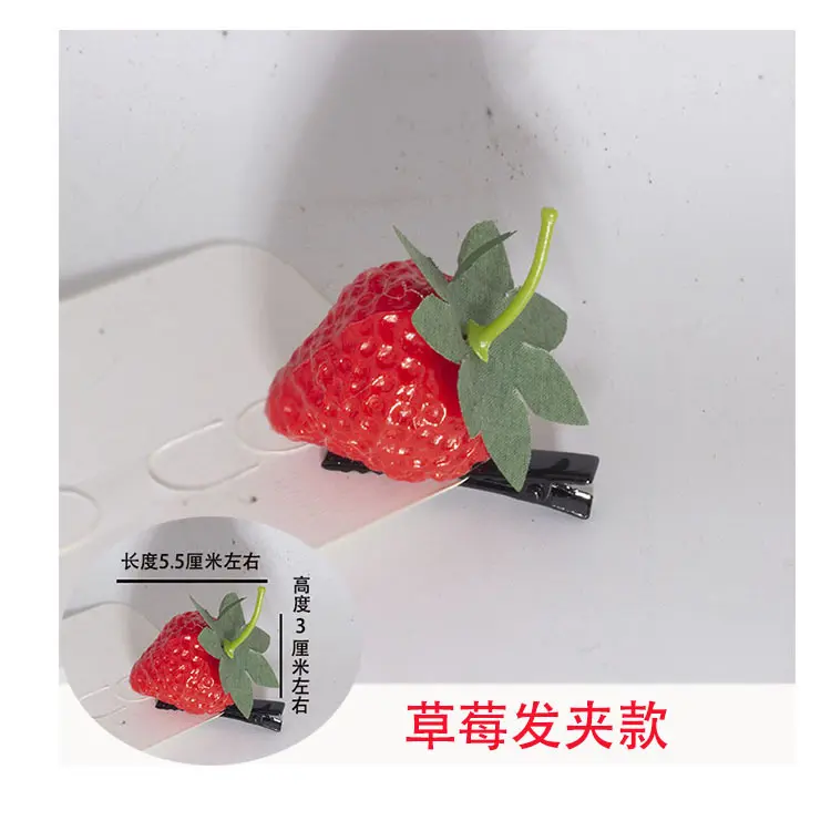Fashion Mini Hair Clips Girls Simulation Bean Sprouts Fruits Festival Hairpin Barrettes Flower Sprout Bean Child Hair Clip