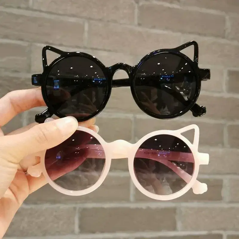 Girls Boys Cute Animal Cartoon Ears Sunglasses Outdoor Sun Protection Children Lovely Sunglasses Protection Classic Kids Gift