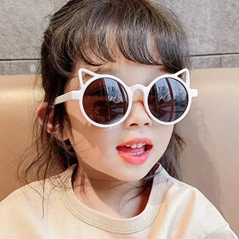 Girls Boys Cute Animal Cartoon Ears Sunglasses Outdoor Sun Protection Children Lovely Sunglasses Protection Classic Kids Gift