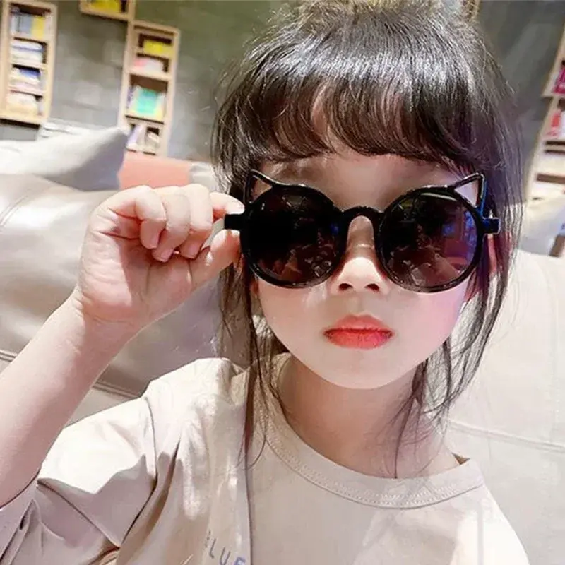 Girls Boys Cute Animal Cartoon Ears Sunglasses Outdoor Sun Protection Children Lovely Sunglasses Protection Classic Kids Gift