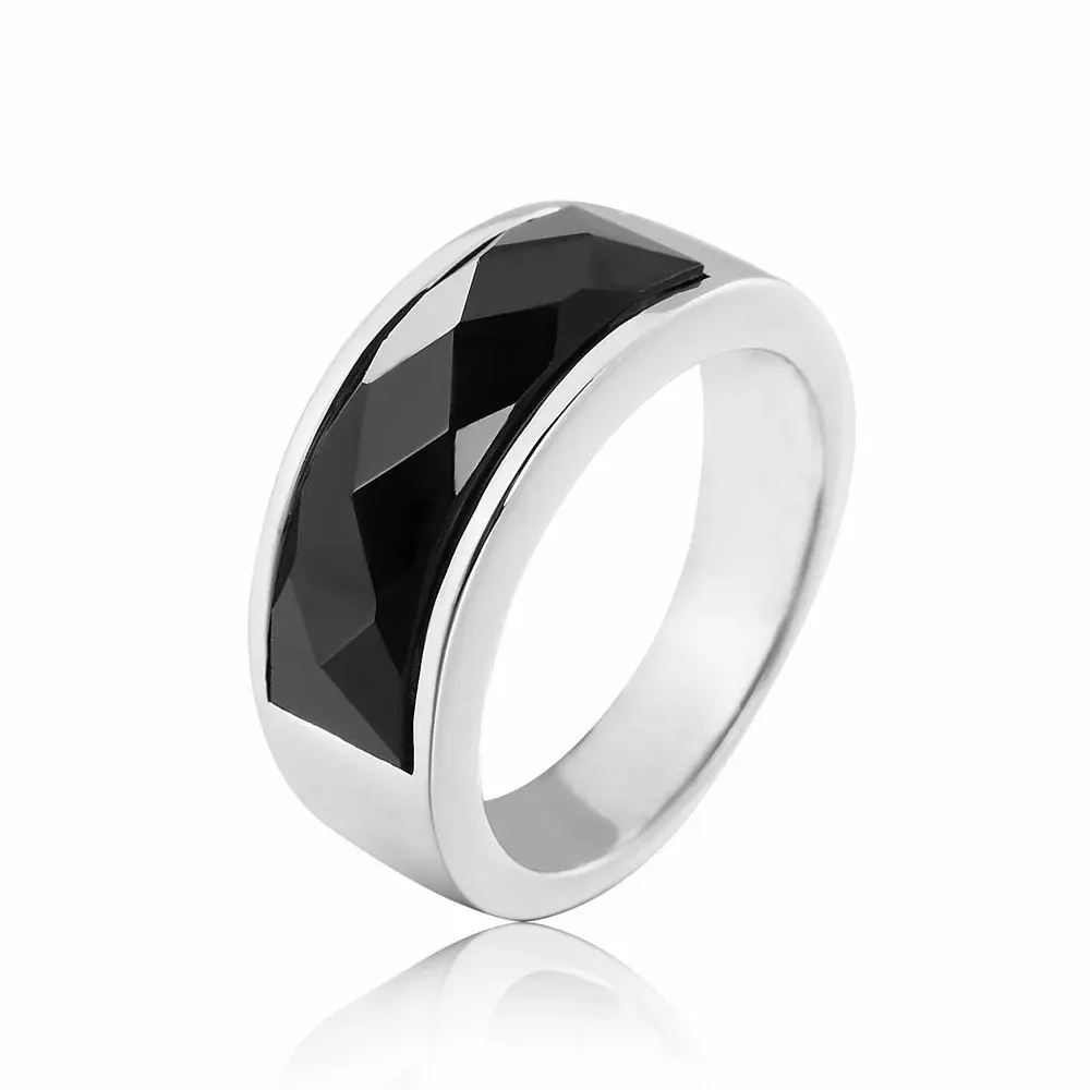 New Fashionable and Minimalist Titanium Steel Ring  Geometry Ring for Women Female Jewelry Gift Wholesale