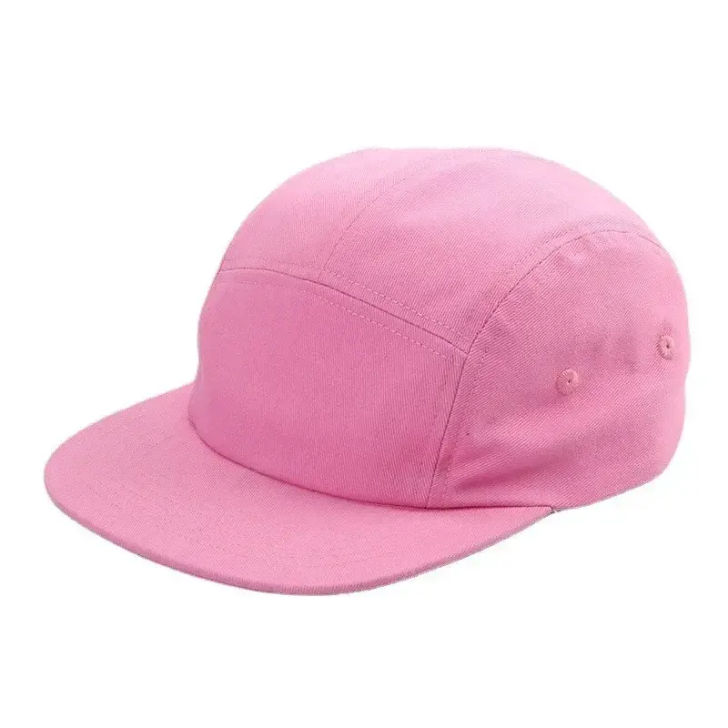 New Custom Logo Washed Cotton Five 5 Panel Gorra Baseball Cap Casquette Snapback Caps Bone Hip Hop Trucker Hats for Men Women