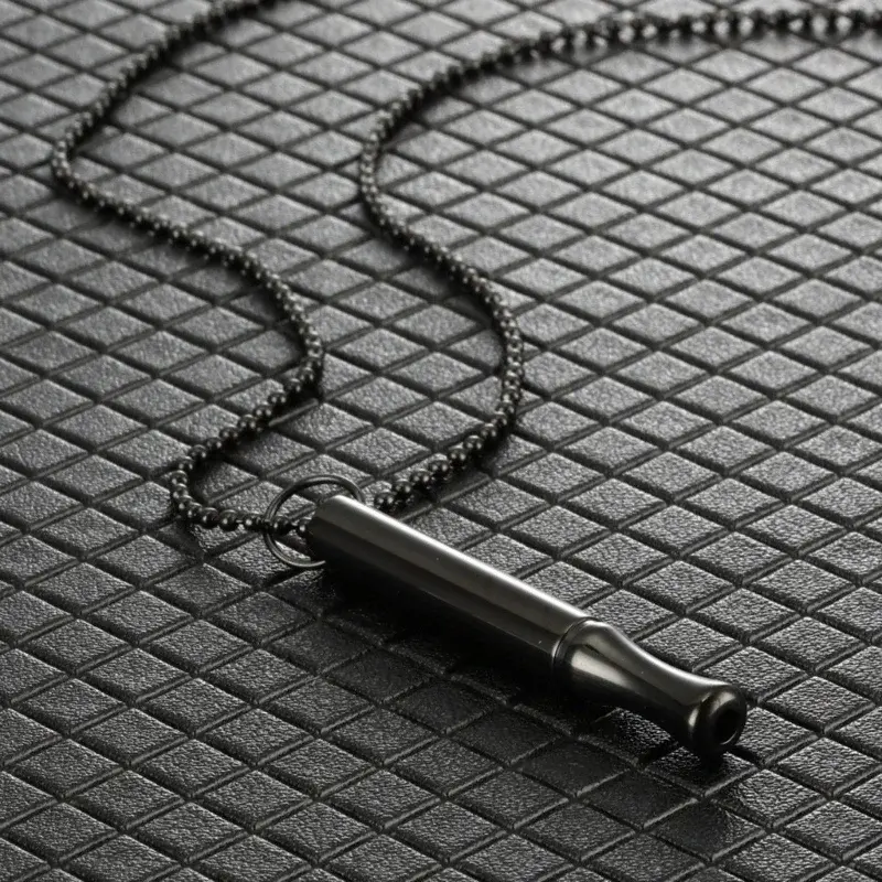 Meditation Mindfulness Breathing Necklace Whistle Pendant Necklace Breathing Exercise Tools for Relaxation and Focusing Accessor