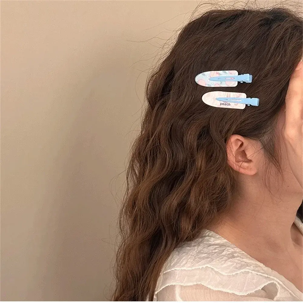 2Pcs/Set Seamless Children Hairpin Dopamine Sweet Candy Color Hairpin Cute Women's Side Hairpin Juice Series Hair Accessories