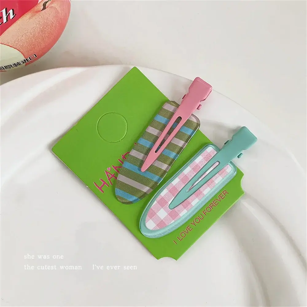 2Pcs/Set Seamless Children Hairpin Dopamine Sweet Candy Color Hairpin Cute Women's Side Hairpin Juice Series Hair Accessories